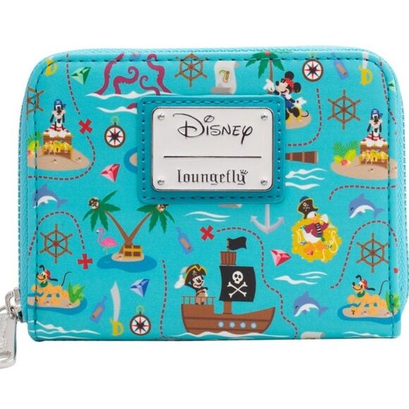 Loungefly Pirate Mickey And Friends AOP Wallet - Picture 2 of 7